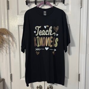 Gildan Black Short Sleeve Tee with Teach Design